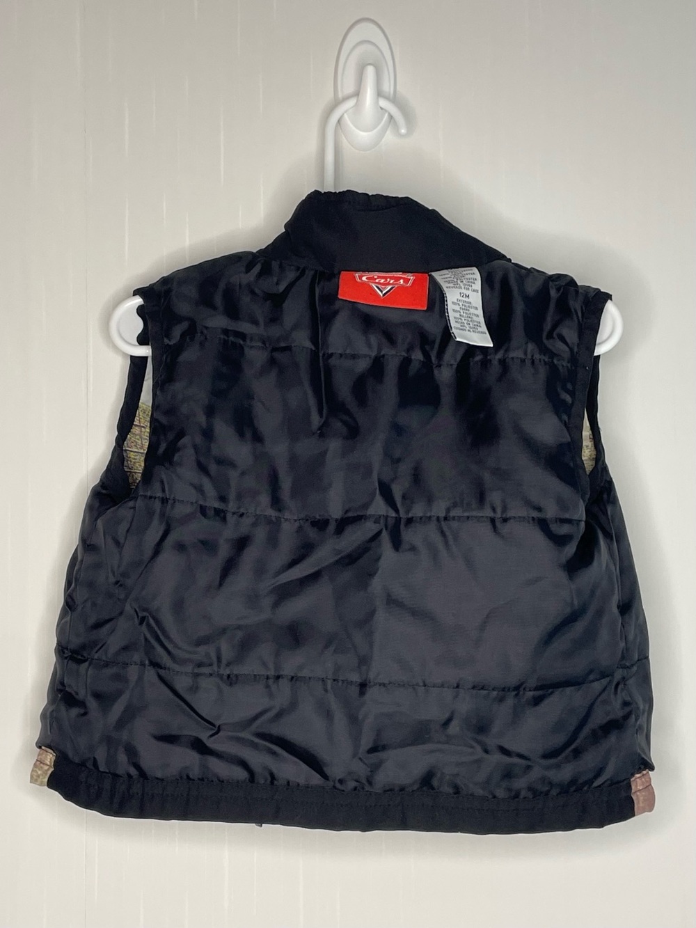 Vintage Disney Pixar Cars Piston Cup Puffer Vest Size 12 Months - Picture 10 of 16